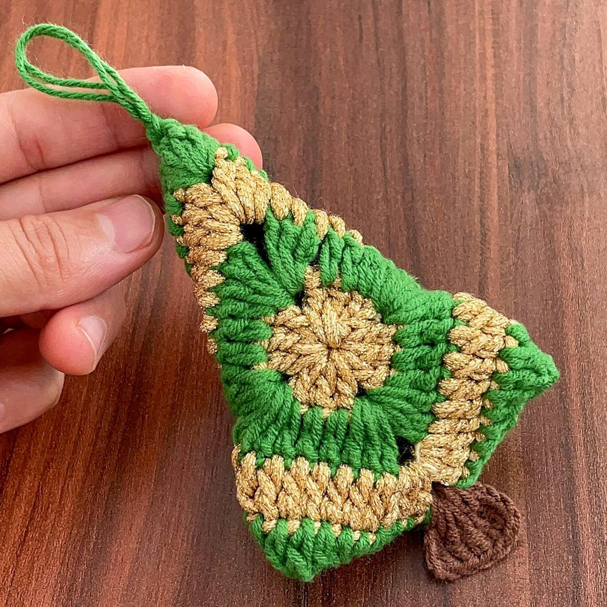 Christmas Tree Crochet Pattern PDF – Mini Holiday Ornament Tutorial – Handmade Crochet Xmas Decoration - Hand Trendy