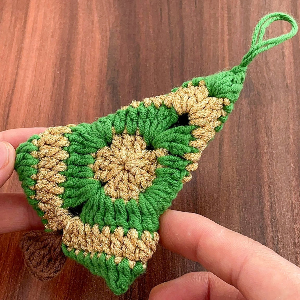 Christmas Tree Crochet Pattern PDF – Mini Holiday Ornament Tutorial – Handmade Crochet Xmas Decoration - Hand Trendy