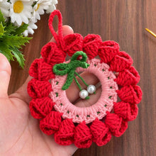 Crochet Christmas Wreath Pattern PDF Download, Handmade Holiday Ornament Tutorial