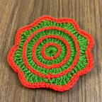Crochet Coaster Pattern PDF – Spiral Edge Round Coaster Tutorial – Handmade Crochet Mug Mat or Gift Idea - Hand Trendy