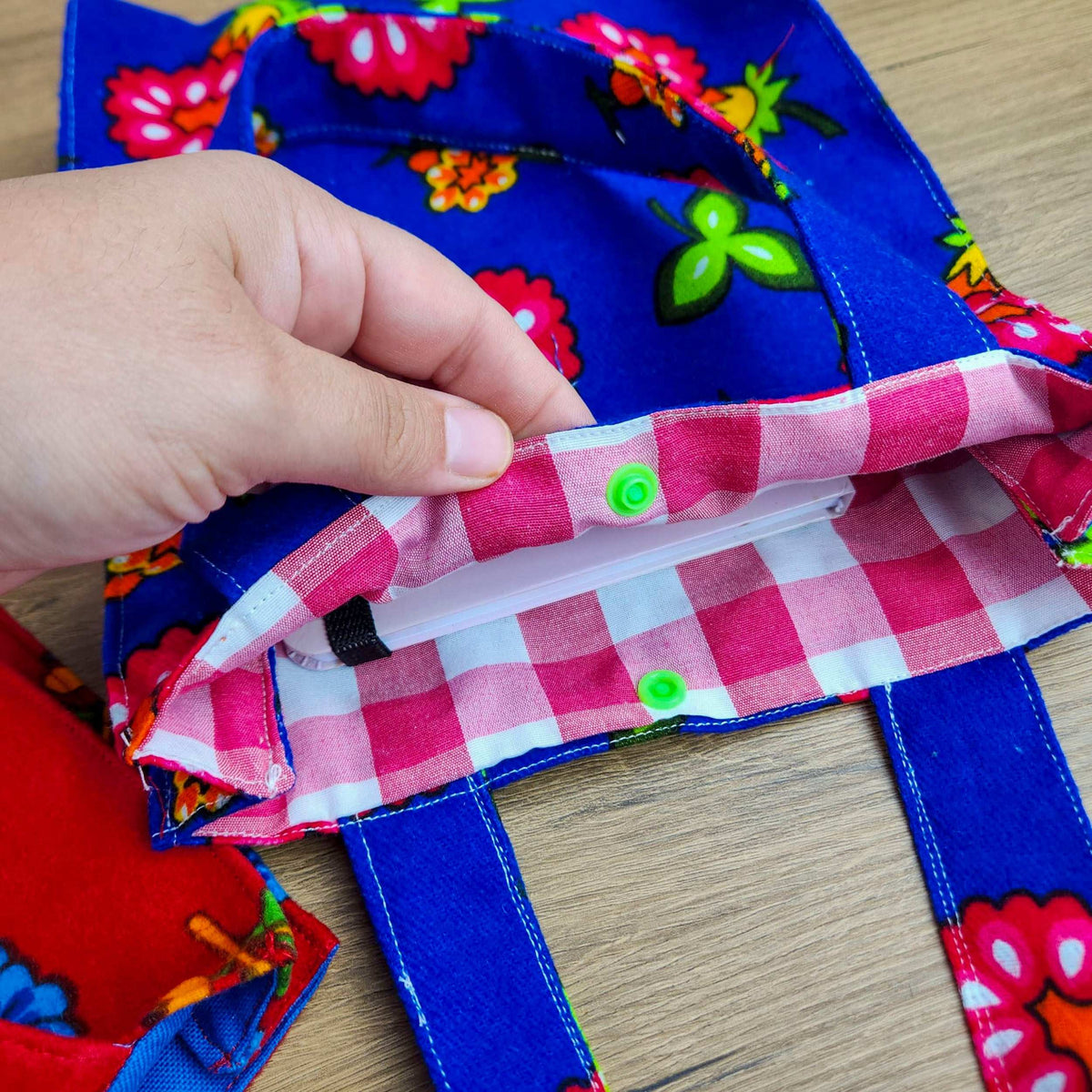Floral Mini Tote Bag Sewing Pattern – Reversible Fabric Bag PDF Tutorial for Beginners - Hand Trendy