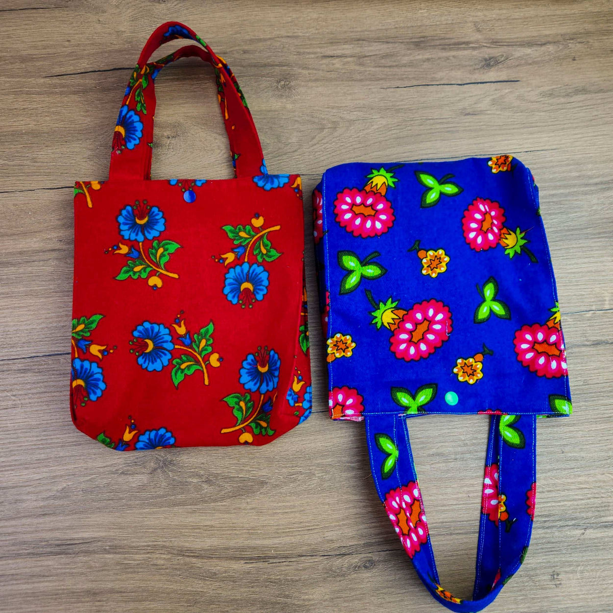Floral Mini Tote Bag Sewing Pattern – Reversible Fabric Bag PDF Tutorial for Beginners - Hand Trendy