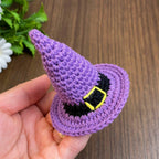 Crochet Witch Hat Pattern For Halloween Decor – Mini Amigurumi Wizard Hat PDF - Hand Trendy