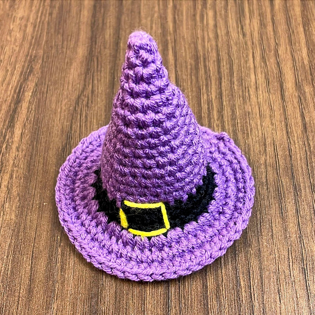 Crochet Witch Hat Pattern For Halloween Decor – Mini Amigurumi Wizard Hat PDF - Hand Trendy