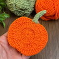Crochet Pumpkin Coaster Pattern For Fall Decor – Handmade Halloween Table Ornament - Hand Trendy