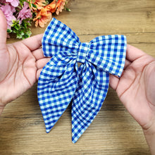 Gingham Check Bow Sewing Pattern PDF, DIY Fabric Hair Bow Pattern