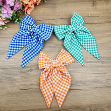 Gingham Check Bow Sewing Pattern PDF, DIY Fabric Hair Bow Pattern
