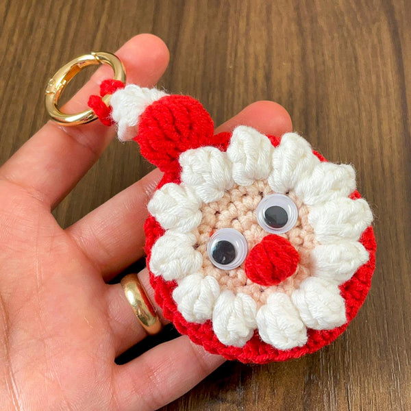 Crochet Santa Claus Keychain and Ornament PDF Pattern, DIY Christmas Decoration, Handmade Festive Keyring - Hand Trendy
