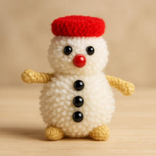 Pom Pom Snowman DIY Craft Pattern, Easy Snowman Tutorial for Winter Decorations - Hand Trendy