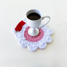 Crochet Santa Claus Coasters PDF Pattern, Adorable Christmas Decor for Home and Coffee Lovers - Hand Trendy