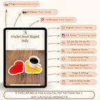 Heart Crochet Doily & Potholder Pattern - Cute Crochet Decor for Valentine's Day - Hand Trendy