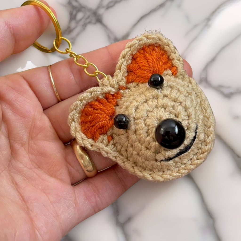 Mini Amigurumi Teddy Bear Keychain Pattern PDF | Small Crochet Teddy Bear PDF - Hand Trendy