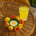 Tulip Coaster Crochet Pattern – Colorful Flower Doily PDF - Spring Floral Table Decor - Hand Trendy