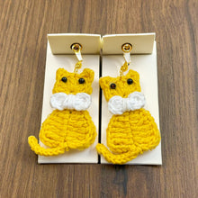 Crochet Cat Earrings Tutorial - Easy Handmade Micro Crochet Jewelry - Unique Present for Cat Lovers - Hand Trendy
