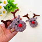 Reindeer Crochet Ornament Pattern PDF - Handmade Holiday Ornament PDF Tutorial for Beginners - Hand Trendy