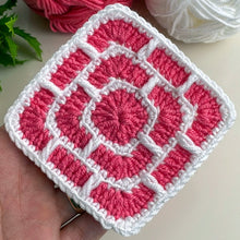Brick Square Crochet Coaster Pattern Geometric Mug Rug Modern Home Decor PDF