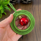 Handmade Wreath Crochet Pattern PDF - Festive Ornament with Bauble PDF - Hand Trendy
