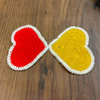 Heart Crochet Doily & Potholder Pattern - Cute Crochet Decor for Valentine's Day - Hand Trendy