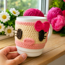 Crochet Pattern Bundle, Crochet Coaster Pattern and Cup Cozy Crochet Pattern PDF, Mug Cozy Crochet Pattern, Cute Cat Coaster and Mug Cozy Set