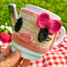 Crochet Pattern Bundle, Crochet Coaster Pattern and Cup Cozy Crochet Pattern PDF, Mug Cozy Crochet Pattern, Cute Cat Coaster and Mug Cozy Set