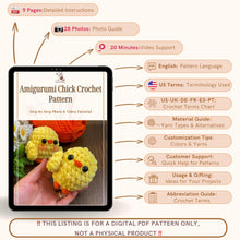 Amigurumi Chick Crochet Pattern, Plush Baby Chick PDF, DIY Easter Chicken Toy - Hand Trendy