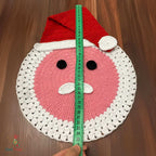 Santa Placemat Crochet Pattern PDF For Christmas Table Decor - Hand Trendy