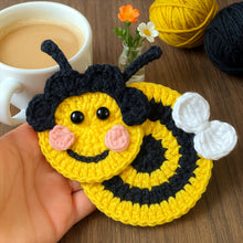 Crochet Bee Applique Pattern PDF, Cute Bumblebee Motif Design, Kids Bag Patch, Spring Nursery Decor Tutorial