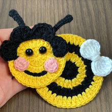 Crochet Bee Applique Pattern PDF, Cute Bumblebee Motif Design, Kids Bag Patch, Spring Nursery Decor Tutorial