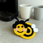 Crochet Bee Applique Pattern PDF, Cute Bumblebee Motif Design, Kids Bag Patch, Spring Nursery Decor Tutorial