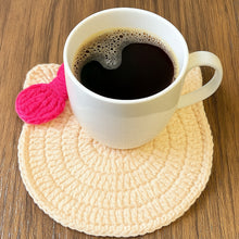 Crochet Coaster Pattern, Animal Coaster Crochet Pattern PDF, Cat Coaster Crochet, Easy Mug Rug Pattern, Cute Cat with Bow Coaster