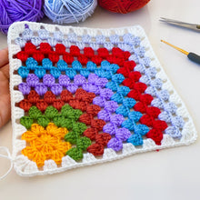 Crochet Granny Square Pattern PDF For Blanket Pillow Bag And Home Decor Projects
