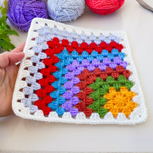Crochet Granny Square Pattern PDF For Blanket Pillow Bag And Home Decor Projects