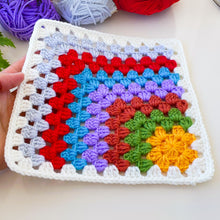 Crochet Granny Square Pattern PDF For Blanket Pillow Bag And Home Decor Projects