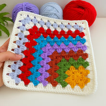 Crochet Granny Square Pattern PDF For Blanket Pillow Bag And Home Decor Projects
