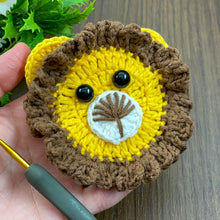 Crochet Lion Applique PDF Pattern, Animal Face Motif Design, Nursery Decor Craft, Baby Gift Idea, Handmade Crochet Accessory