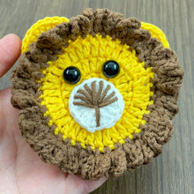 Crochet Lion Applique PDF Pattern, Animal Face Motif Design, Nursery Decor Craft, Baby Gift Idea, Handmade Crochet Accessory