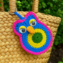 Crochet Owl Keychain Pattern PDF, Cute Amigurumi Bird Charm Design, Kids Backpack Accessory, Handmade Keyring Tutorial