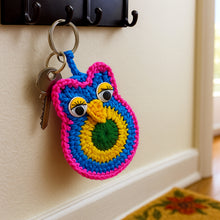 Crochet Owl Keychain Pattern PDF, Cute Amigurumi Bird Charm Design, Kids Backpack Accessory, Handmade Keyring Tutorial