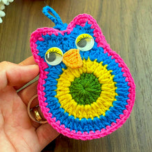 Crochet Owl Keychain Pattern PDF, Cute Amigurumi Bird Charm Design, Kids Backpack Accessory, Handmade Keyring Tutorial