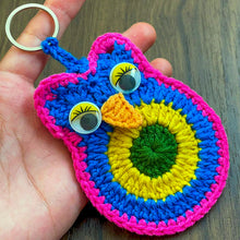 Crochet Owl Keychain Pattern PDF, Cute Amigurumi Bird Charm Design, Kids Backpack Accessory, Handmade Keyring Tutorial
