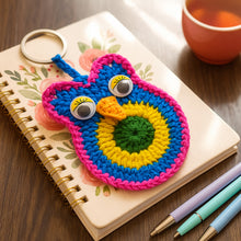 Crochet Owl Keychain Pattern PDF, Cute Amigurumi Bird Charm Design, Kids Backpack Accessory, Handmade Keyring Tutorial