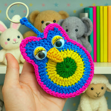 Crochet Owl Keychain Pattern PDF, Cute Amigurumi Bird Charm Design, Kids Backpack Accessory, Handmade Keyring Tutorial
