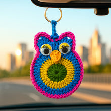 Crochet Owl Keychain Pattern PDF, Cute Amigurumi Bird Charm Design, Kids Backpack Accessory, Handmade Keyring Tutorial