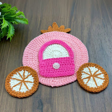Crochet Princess Carriage Pattern PDF Nursery Wall Decor Baby Room Hanging Tutorial