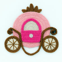 Crochet Princess Carriage Pattern PDF Nursery Wall Decor Baby Room Hanging Tutorial