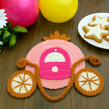 Crochet Princess Carriage Pattern PDF Nursery Wall Decor Baby Room Hanging Tutorial