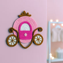 Crochet Princess Carriage Pattern PDF Nursery Wall Decor Baby Room Hanging Tutorial