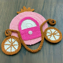 Crochet Princess Carriage Pattern PDF Nursery Wall Decor Baby Room Hanging Tutorial