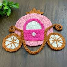 Crochet Princess Carriage Pattern PDF Nursery Wall Decor Baby Room Hanging Tutorial