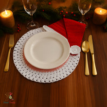 Santa Placemat Crochet Pattern PDF For Christmas Table Decor
